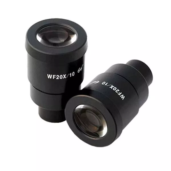 AmScope Super Wide Field 20X Microscope Eyepieces 30mm