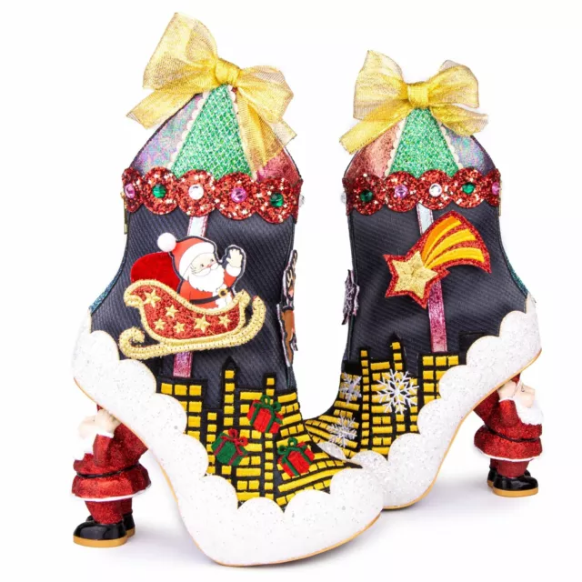 Sleigh Ride Irregular CHoice Christmas SHoes Party Boots Heels Character