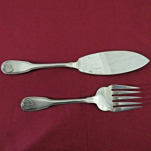 Couverts à Servir Le Poisson (2) - Argent, Métal argenté - - Catawiki