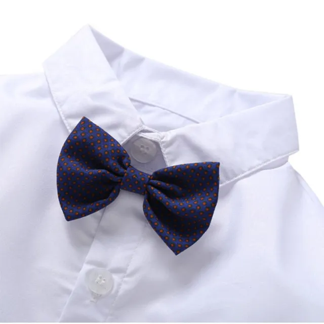 Baby Junge Gentleman Outfits Taufanzug Hochzeitanzug Langarmshirt+Weste+Hosen * 11