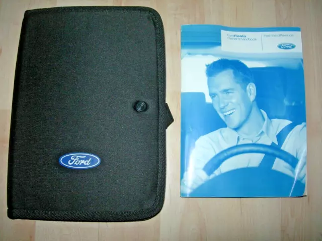 Ford Fiesta Owners Handbook /  Manual, + Ford Handbook Wallet. 2008 - 2012