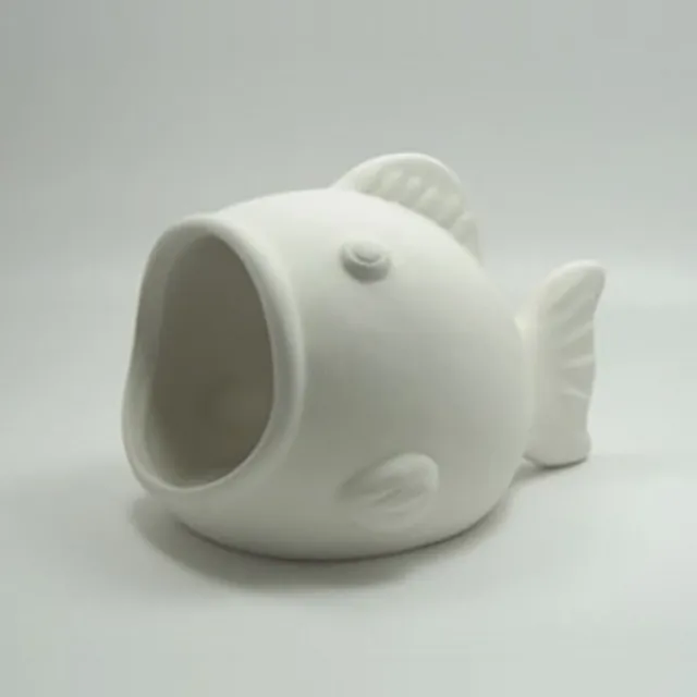4 x Fischhalter 16 cm bereit zum Malen Ihrer eigenen Keramik Keramik Biskus Steingut