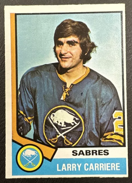 1974-75 O-Pee-Chee Hockey - #43 Larry Carriere - Buffalo Sabres