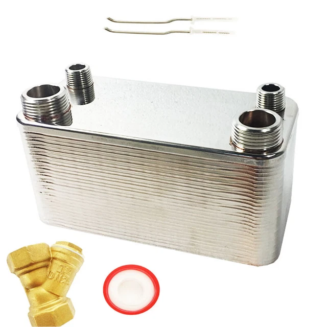 30PLATE BRAZED PLATE Heat Exchanger Hot Water to Water Heating System