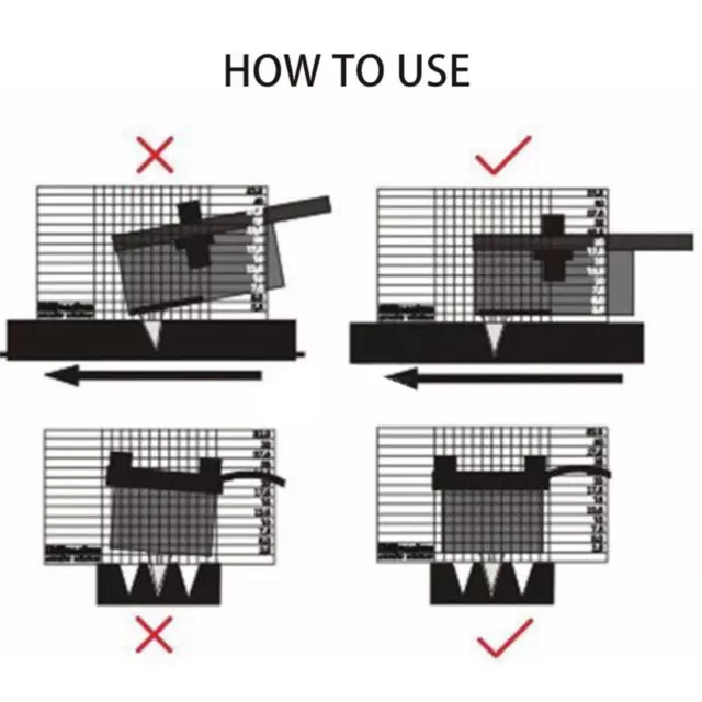 Tourne-disque vinyle mesurant le bras phono VTA / règle d'azimut de cartouche