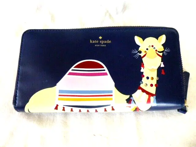 KATE SPADE "Camel" WALLET with ZIPPER all around.  Excellent condition