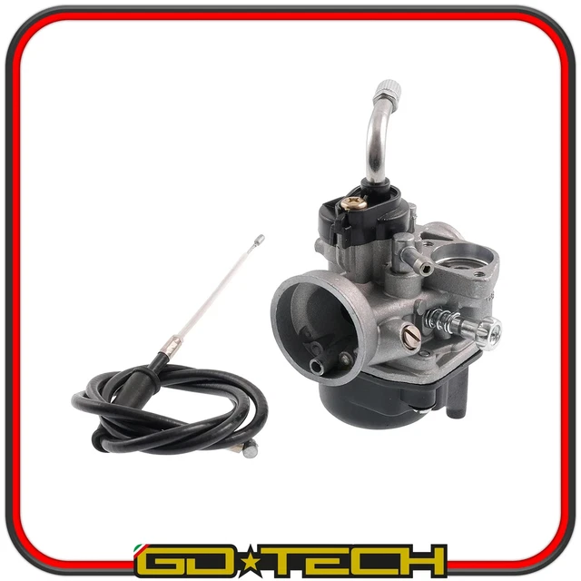Carburatore 21mm PHBG Complete - Manual Air, Mixer, For Piaggio Minarelli 2T - 2Extreme