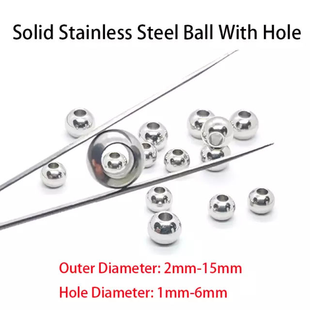 Solid Stainless Steel Ball With Hole Drilling Process Ball Holes Diameter 1-6MM