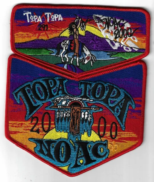 OA 291 Topa Topa 2000 NOAC Flap Set RED Bdr, Ventura County, California [MX-501]