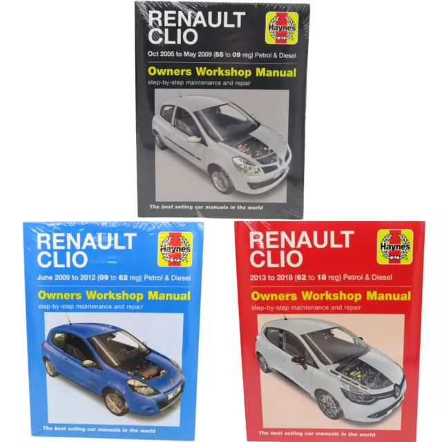 Haynes Manual Renault Clio 2005-2018 Petrol & Diesel Paperback. Ref:H