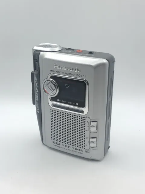Panasonic RQ-L31 Mini Cassette Tape Recorder 3x Rec Time- Read Description