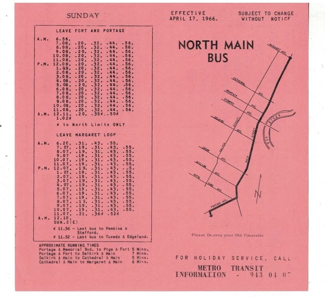 1962 LEXINGTON KY Bus Schedule And Route Map North South Limestone