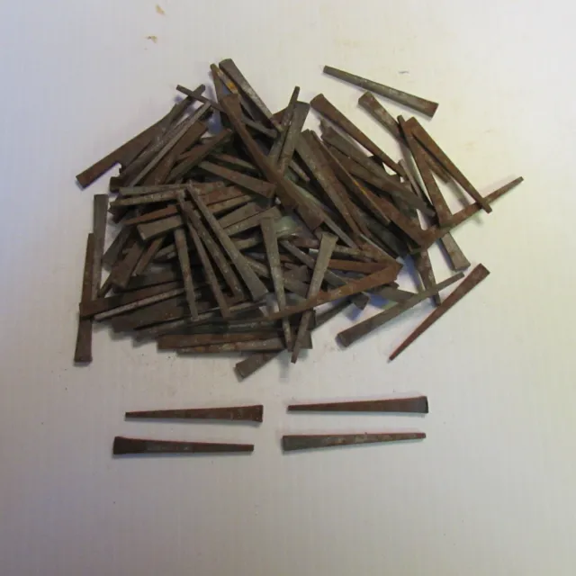 Vintage/Antique - (100) 2.5" Wrought Iron Tapered Nails-Circa Early 1900s