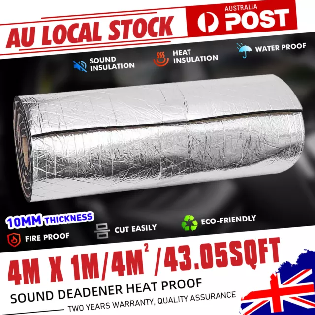 4㎡ Car Sound Noise Insulation Mat Deadening Deadener Heat Proofing Audio