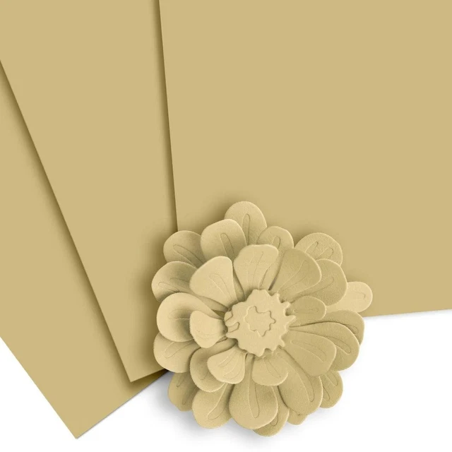 Florence Papier Cartonné En Lin Beige 250g A4 - 10 Feuilles Pour Scrapbooking Et Invitations