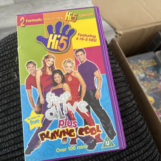 HI 5 - five alive plus playing cool - VHS - double tape £6.52