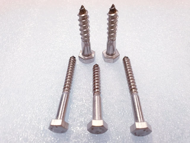 Bullone in acciaio inossidabile 2 pezzi, vite senza fine, diametro filettatura 14 mm, lunghezza totale 50-100 mm,M14*100mm