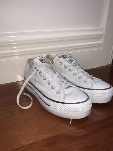 Converse Chuck Taylor All Star Platform Ox - White - Au 7 US7 UK5 EUR 37.5