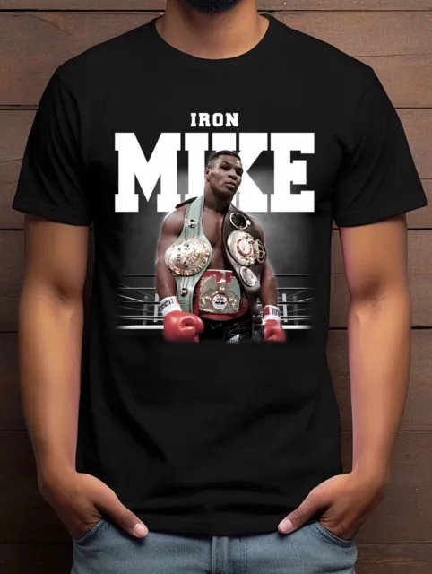 Iron Mike Tyson World 🌎 Champion Black T-Shirt Unisex Medium