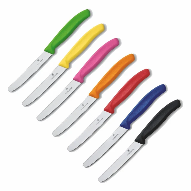 6 Tomatenmesser Victorinox Küchenmesser Gemüsemesser 11cm Wellenschlif