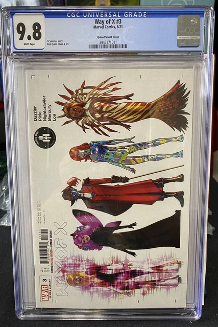 Way Of X #3 Quinn Character Design Variant Cgc 9.8 2021 Marvel Hohc