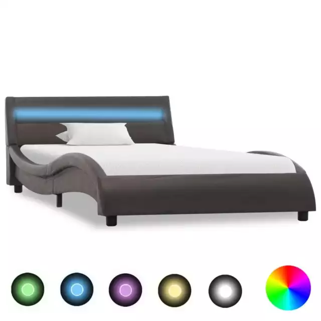 Giroletto LED Similpelle Imbottito Telaio Letto Misure/Colori Diversi vidaXL 3