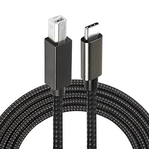 MEIRIYFA USB C Printer CableUSB B to USB C 2.0 Cable C Male to B 2.0 Male Squ...