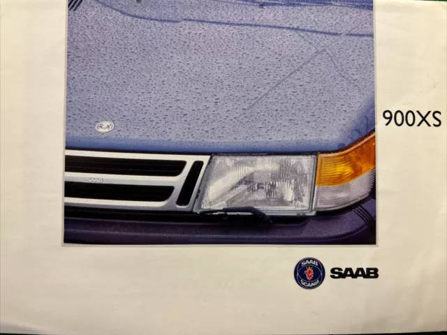 The Saab 900XS 900 XS Range Customer Care Original Car Sales Brochure