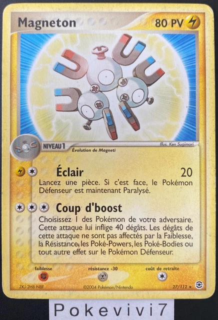 Carte Pokemon MAGNETON 27/112 Rare Bloc EX Rouge Feu Vert Feuille FR OCCASION