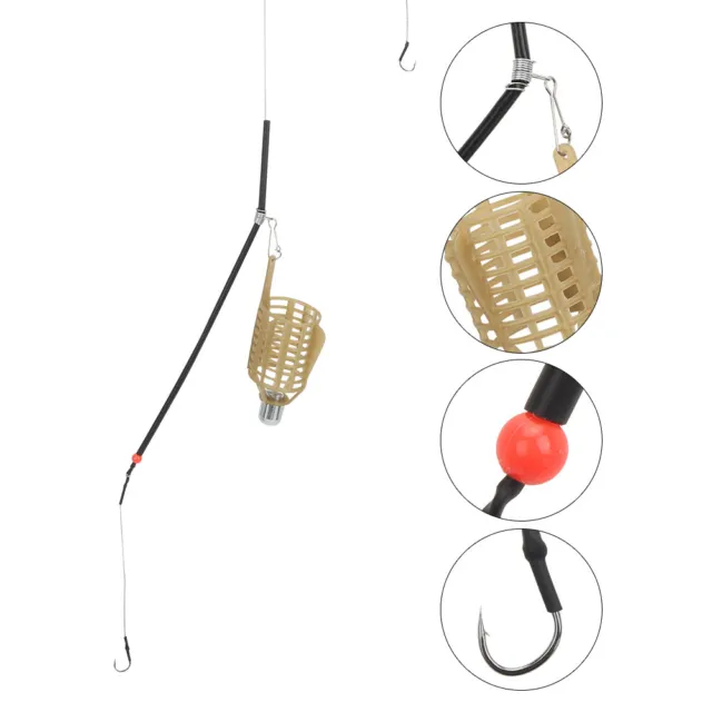 (30G Sell 4)Fishing Bait Trap Basket Fishing Bait Cage 4PCS Fishing Tackle