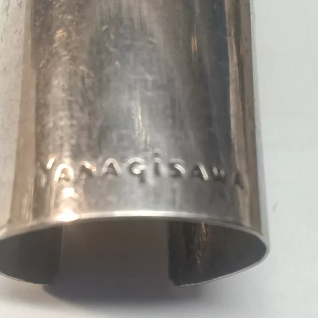 Yanagisawa Baritone Saxophone Mouthpiece Cap.  Narrow,  Metal Mouthpiece