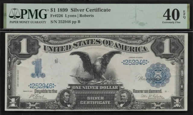 1899 $1 🇺🇸 (( BLACK EAGLE ))(( Sliver Certificate )) Marvellous Unique Example