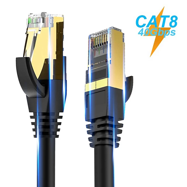 Cat8 Ethernet Fast Speed Cable RJ45 40Gbps Network Lan Cord 1m-15m AU Lot