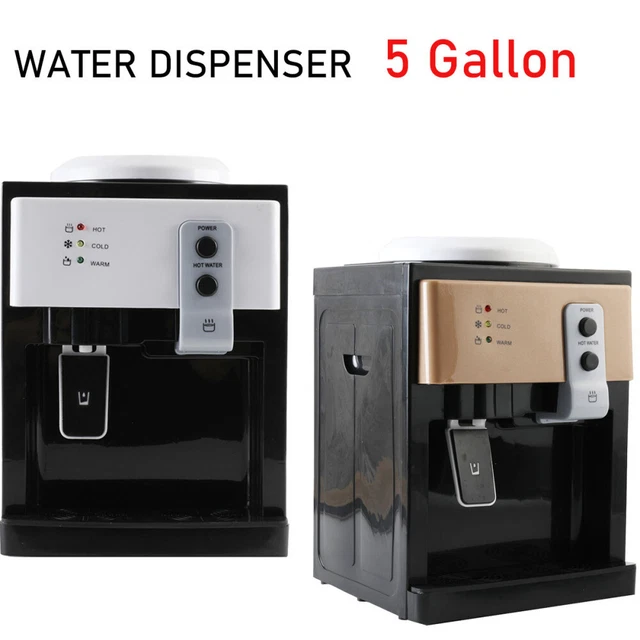5 GALLON TABLE Top Loading Electric Water Cooler Dispenser Hot＆Cold