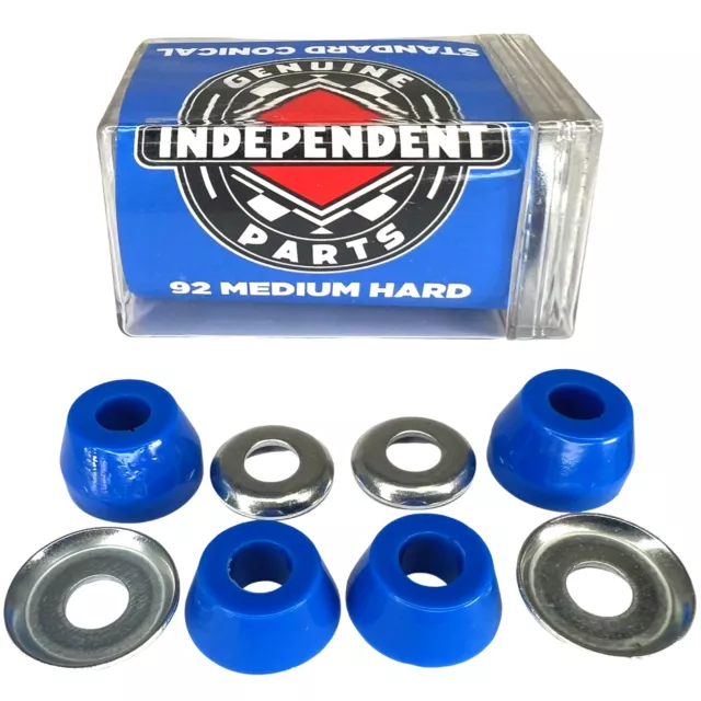 Independent Skateboard Lenkgummis Achsen conical Cushings 92a med.hard / blau