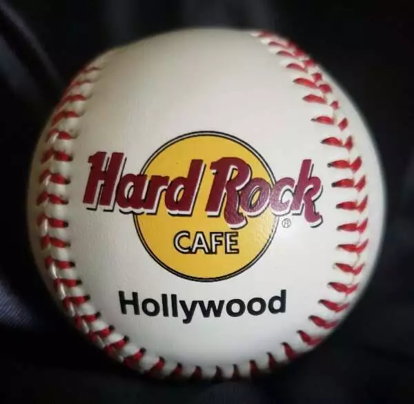 Hard Rock Cafe Hollywood CA Souvenir Baseball Standard Size