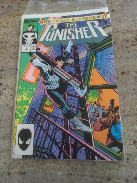 Marvel Comics The Punisher Vol. 2 #1 First Issue of Unlimited Series - July 1987