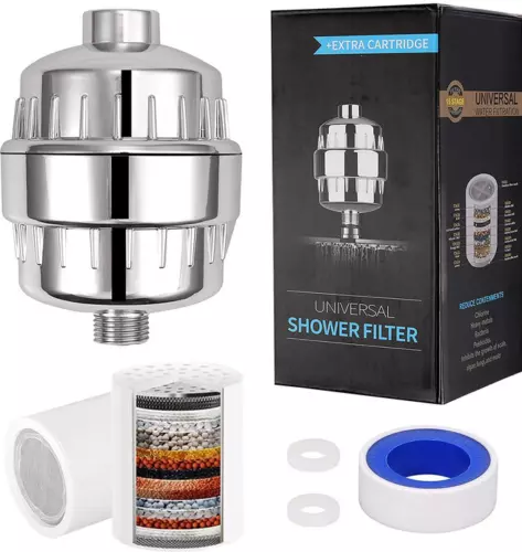 Universal 15 Stage Shower Water Filter Remove Chlorine for Hard Water Softener