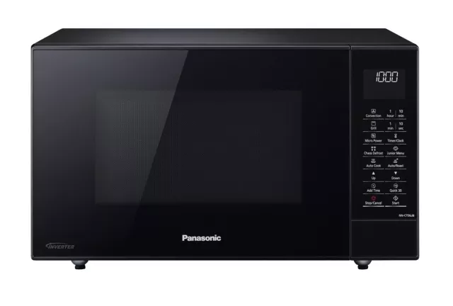 New Panasonic NN-CT56JBBPQ Slimline Inverter Combination Microwave Oven 27L