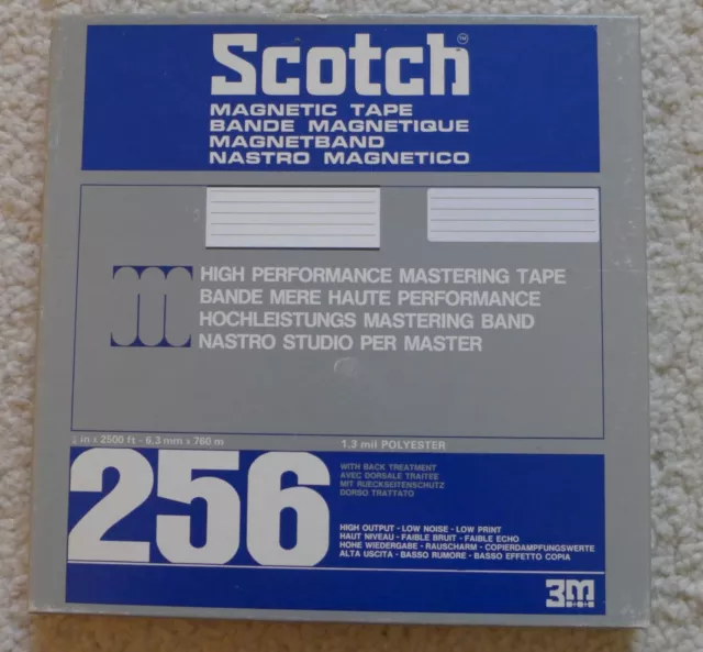 SCOTCH 256 ALU Spule 10" 26,5cm mit Tonband mit Schutzhülle