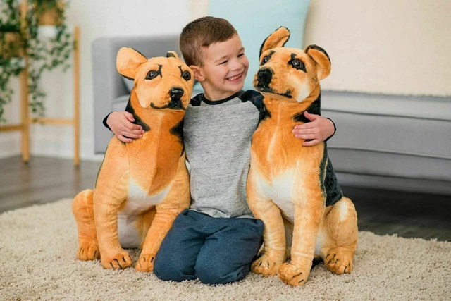New Curvaso 56cm Large Alsation German Shepherd Dog Soft Cuddly