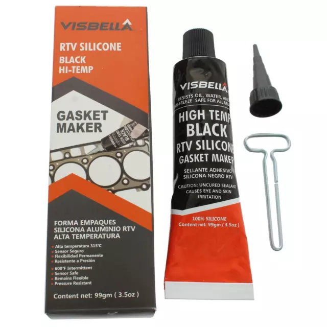 Oil Sump Engine Oil Pan RTV Silicone Hi-Temp Black Gasket Sealant