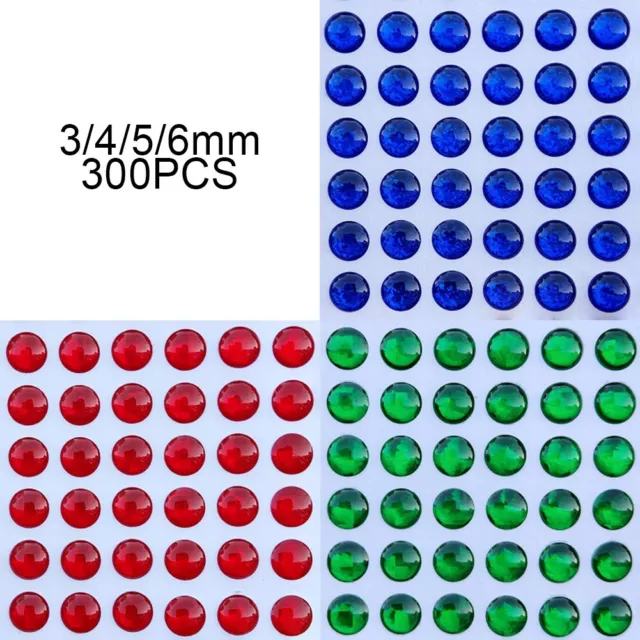 300pcs 36mm Solid Color Bionic Decoy Eyes for Fly Tying or Lure Making