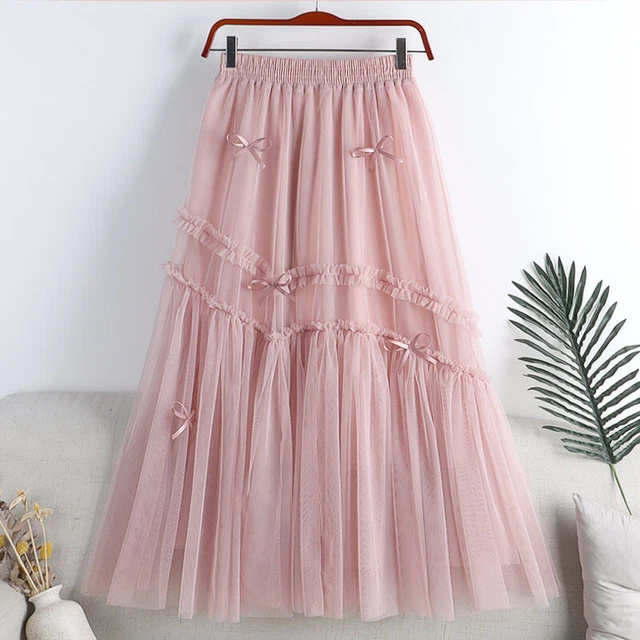Jupe Tutu En Tulle Patchwork à Pois - Taille Haute - Noir - Neuf Avec étiquettes