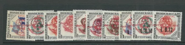 Honduras 1955 50th Anniversario Di Rotante Interno Ovpts (Sc C231-40) Mlh Fresco