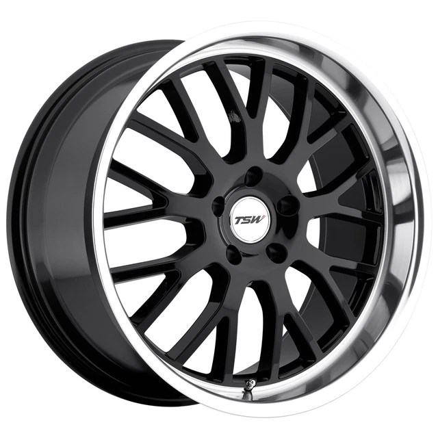 TSW Tremblant 19x9.5 5x120 +20mm Gloss Black Wheel Rim 19" Inch