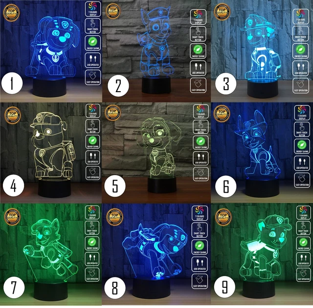 Lampe 3D LED Forever Love 16 Couleurs Rechargeable, Cadeau