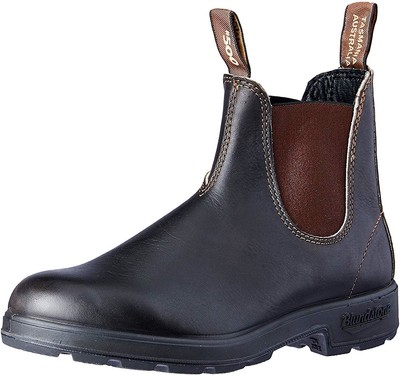 Blundstone 585 Stile Rustico Marrone nabuk cuoio australiano grossi stivali Chelsea 