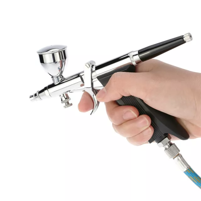 Mini compresor de aerógrafo pistola pulverizadora de acción aguja de aerógrafo 0,3/0,5/0,8 mm pastel
