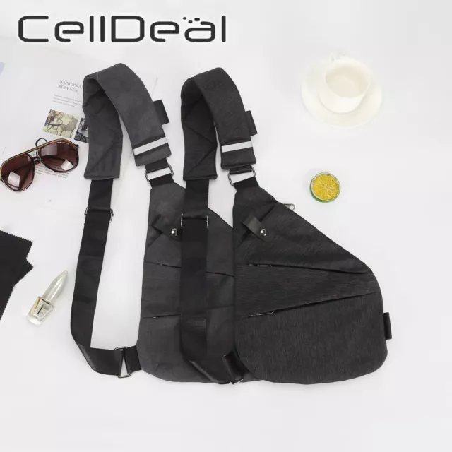 Bolso De Hombro De Bolsillo Personal Para Hombre Bolsa Cruzada De Pecho Elegante